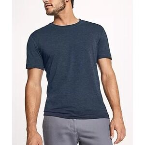 Lululemon 5 Year Basic T-Shirt Men's Large Navy Heather Short Sleeve Crew Casual